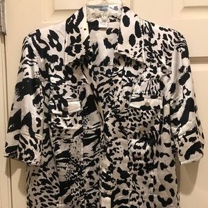 Silk button down blouse